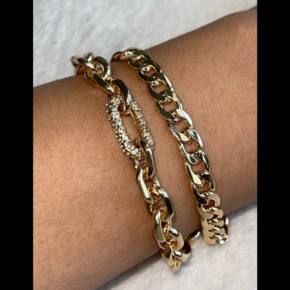 Chain Link Bracelet Set